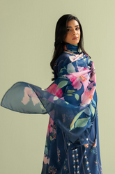 COCO by Zara Shahjahan - Winter 3PC Dhanak Embroidered Suit- BFU0097